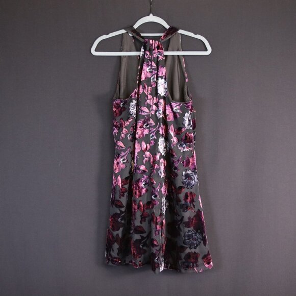 NWT BB Dakota Kenzie Velvet Burnout Halter Dress - Picture 8 of 9